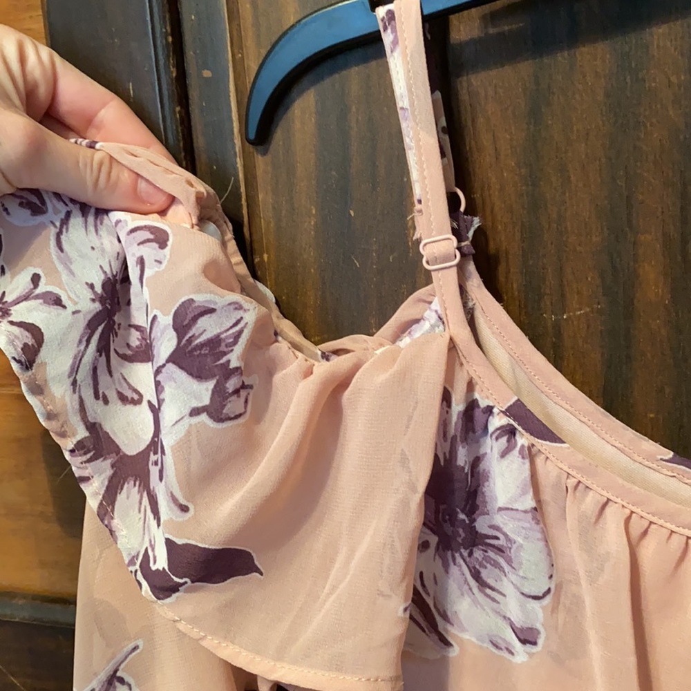 Pink and purple floral long dress - Picture 3 of 3